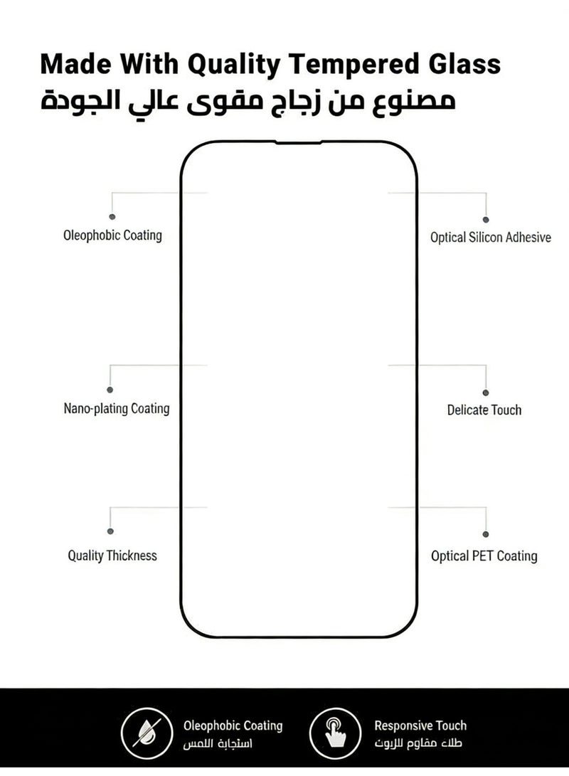 Nova future 2 in 1 Apple iPhone 16 Plus Screen & Camera Protector - High Transparency Full Coverage Shield for Scratch & Impact Protection - Screen & Camera Protector for Apple iPhone 16 Plus - Image 3